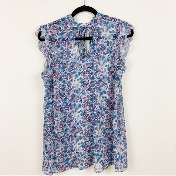 Motherhood Maternity Tops - MOTHERHOOD Maternity Ruffle Sleeve Floral …